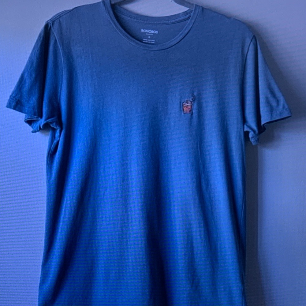 Bonobos Men's Blue Crew Neck T-Shirt